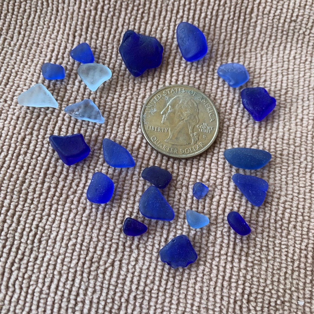 Blue seaglass